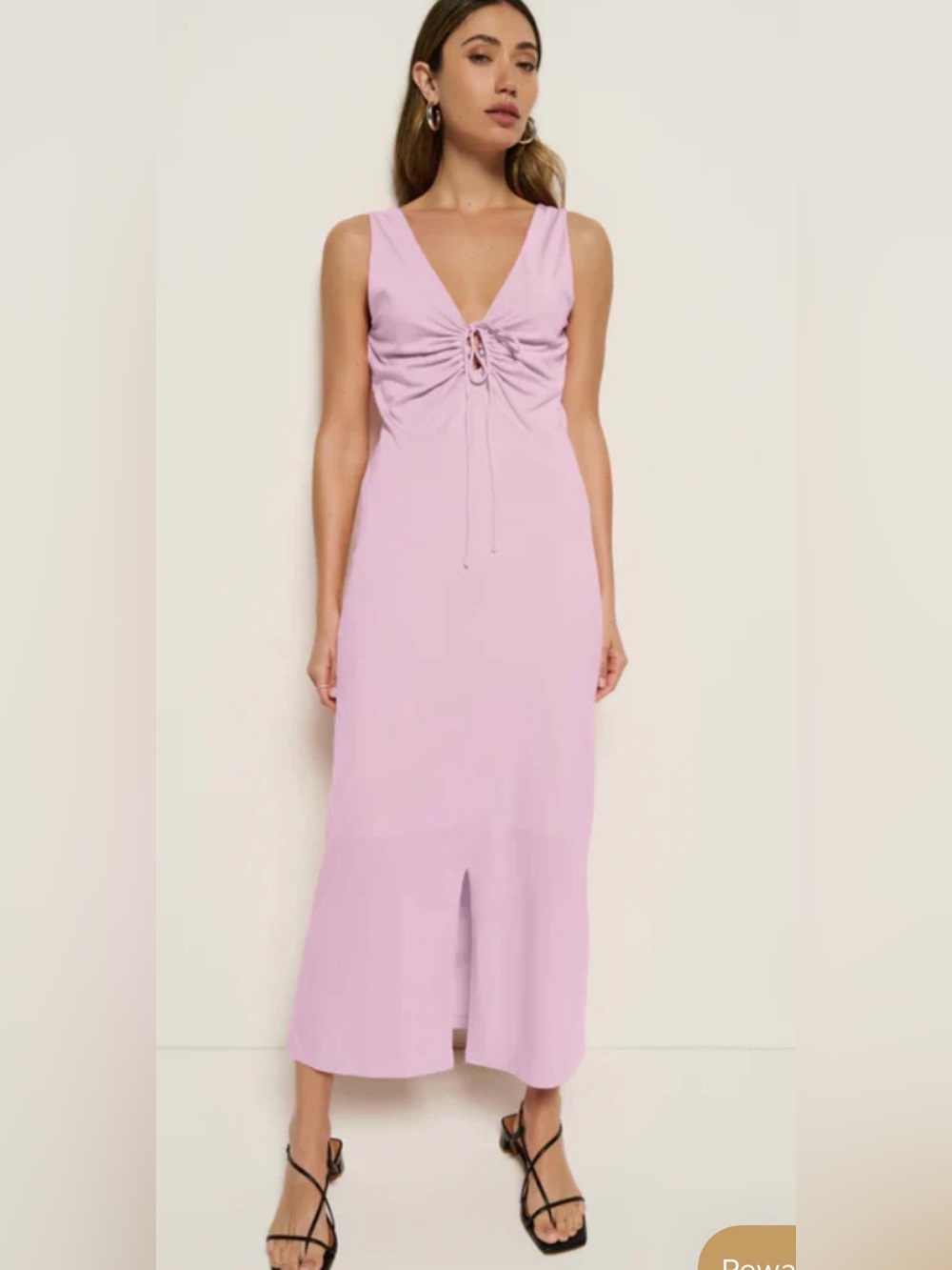 Nation Los Angeles Gracie Lilac-Front Sleeveless Midi Dress XXL